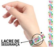 100 PULSEIRAS DE IDENTIFICAÇÃO MATERIAL SINTÉTICO