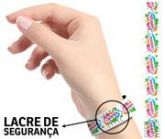 100 PULSEIRAS DE IDENTIFICAÇÃO MATERIAL SINTÉTICO
