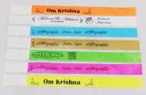 100 pulseiras de Identificação Silk 1cor